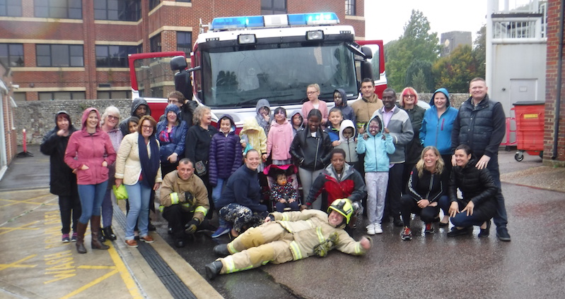 Family Weekend Fire Service visit
